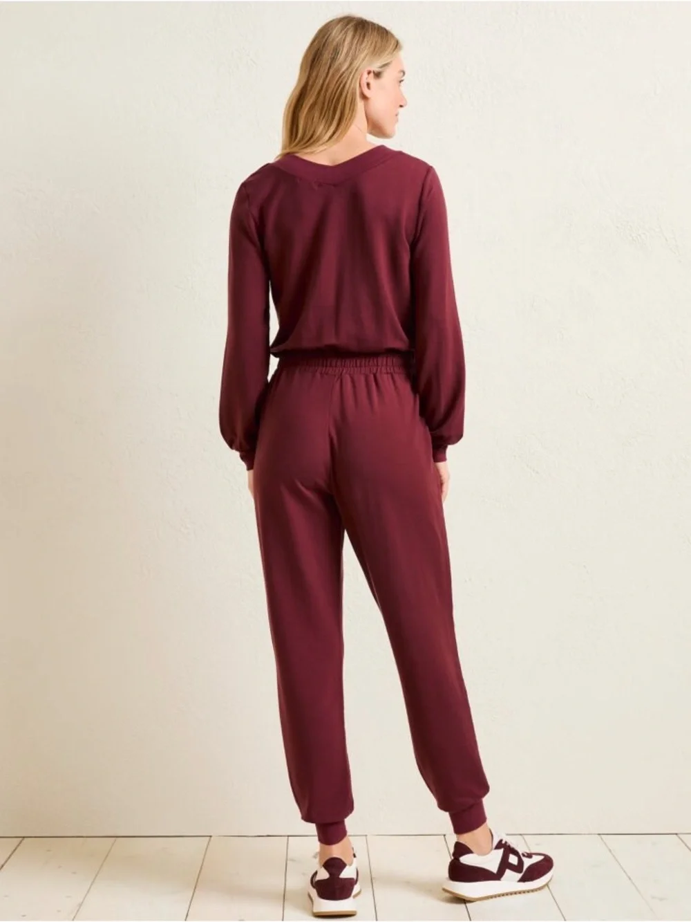 Garnet Hill‎ French Terry Jogger Jumpsuit